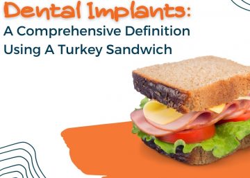dental implants and turkey sandwich image